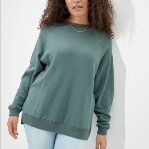 aerie oversized crew neck